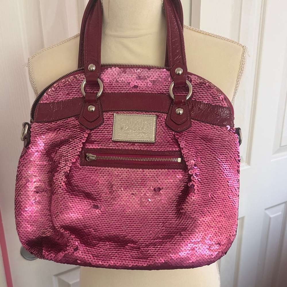 Coach Pink Sequin Women's bag!